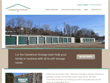 Tablet Screenshot of harwintonstorage.com
